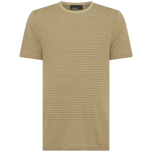 Buy Remus Uomo Crew Neck Stripe T-Shirt - Green | T-Shirtss at Woven Durham