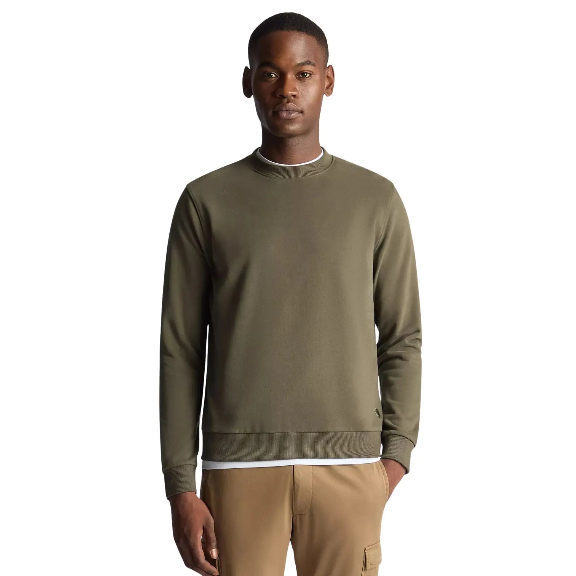 Buy Remus Uomo Crew Neck Sweatshirt - Green | Crew-Neck Jumperss at Woven Durham