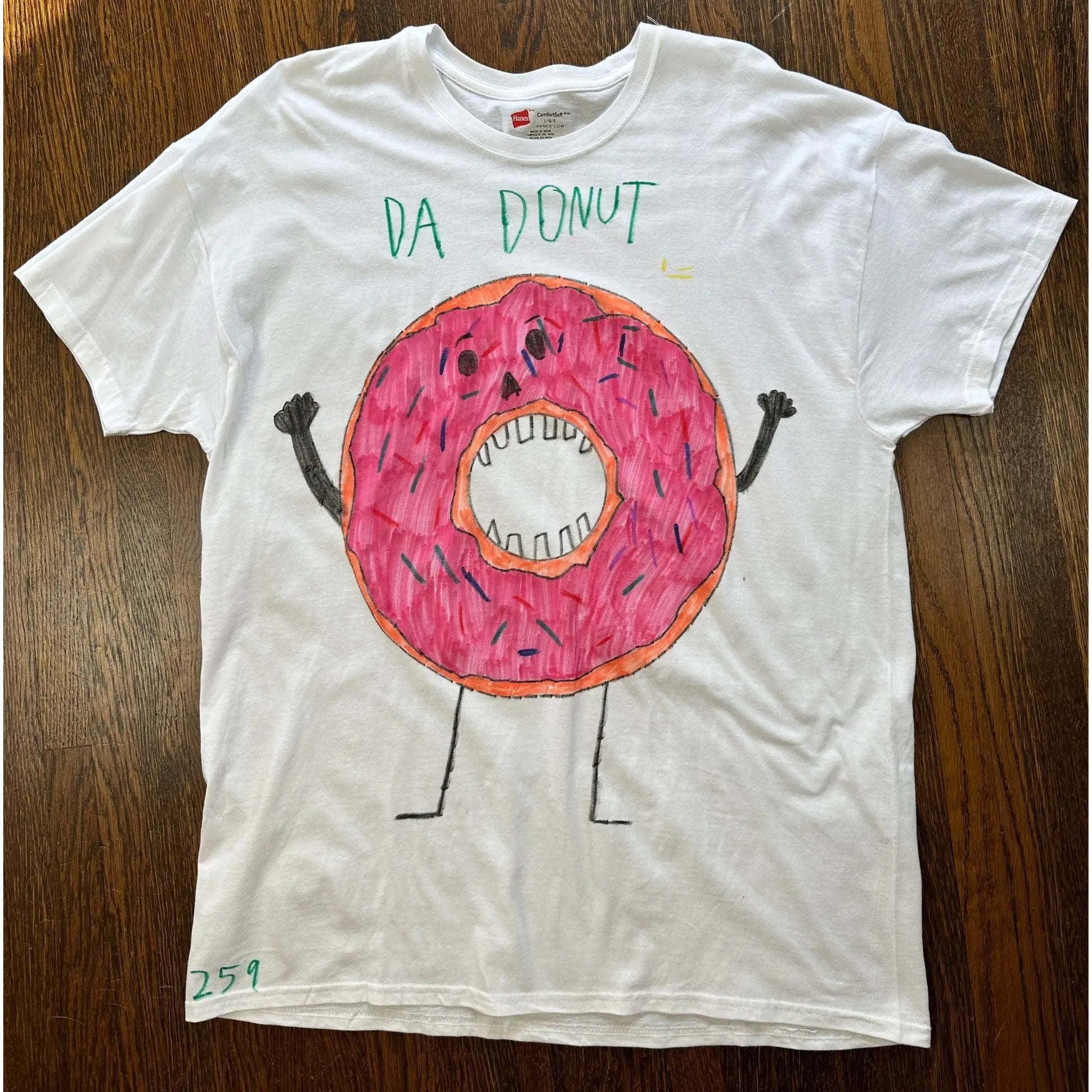 Buy Dylan's T-Shirt Club Da Donut T-Shirt - White | T-Shirtss at Woven Durham