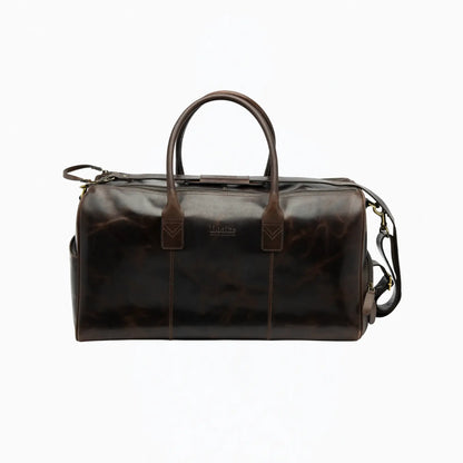 Buy Loake Dark Brown Devon Double Zip Holdall | Backpacks at Woven Durham