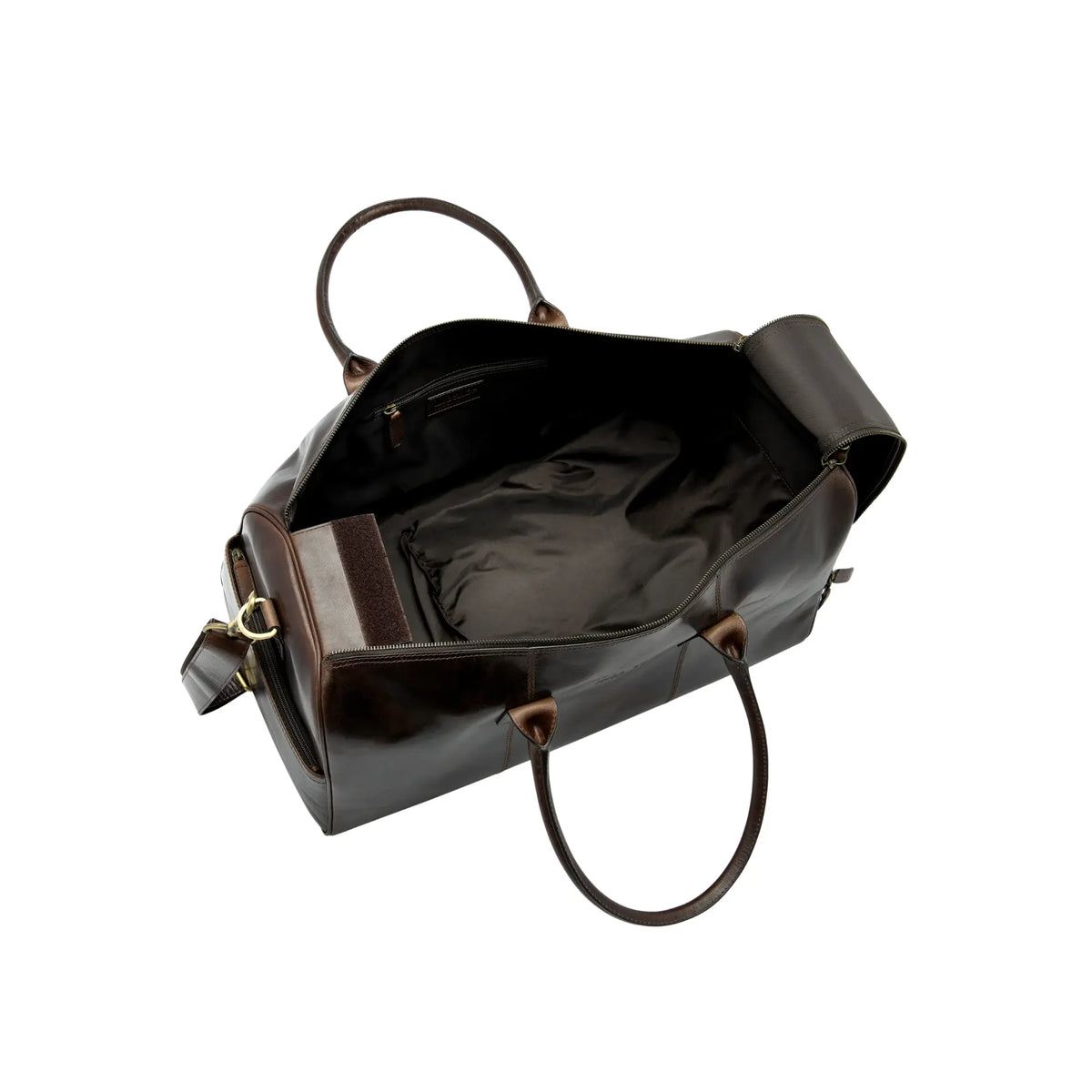Buy Loake Dark Brown Devon Double Zip Holdall | Backpacks at Woven Durham
