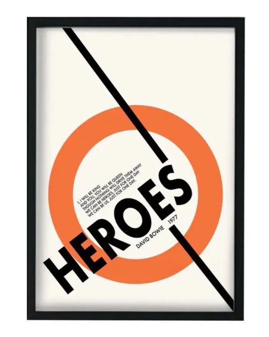Buy Fanclub David Bowie Heroes Inspired Retro Giclée Art Print | Artworks at Woven Durham