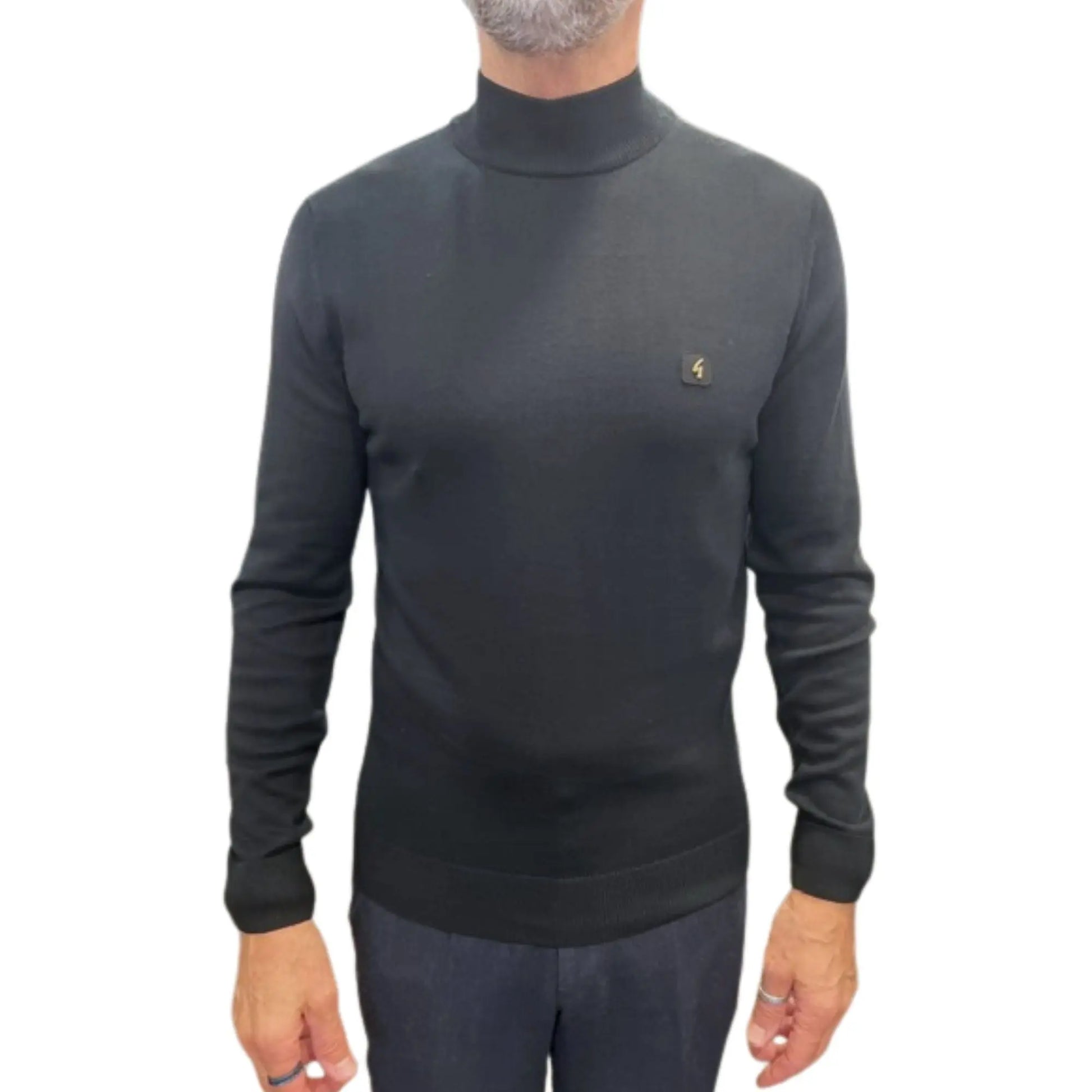 Buy Gabicci Vintage Duke Turtle Neck Jumper - Black | Turtle-Neck Jumpers at Woven Durham