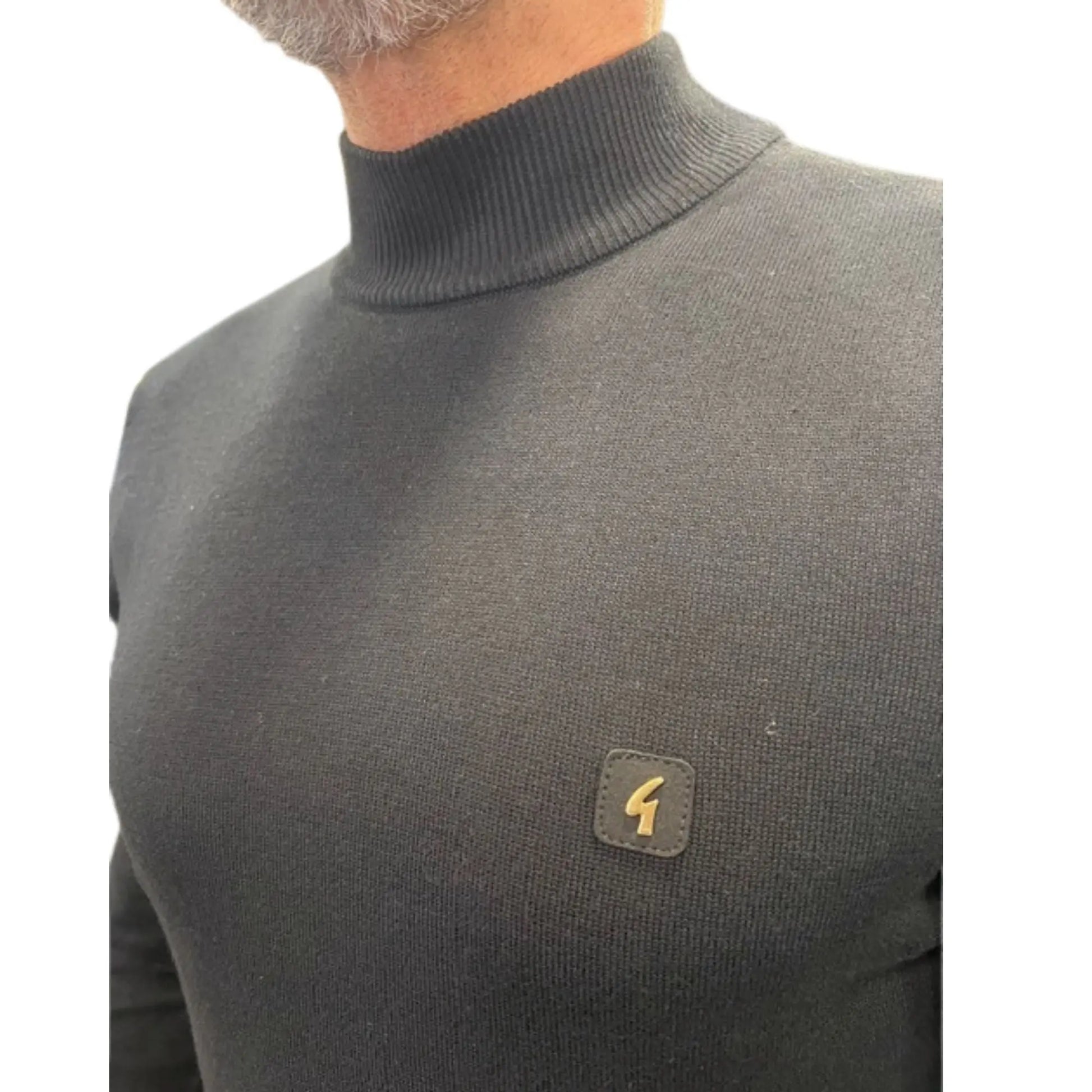 Buy Gabicci Vintage Duke Turtle Neck Jumper - Black | Turtle-Neck Jumpers at Woven Durham