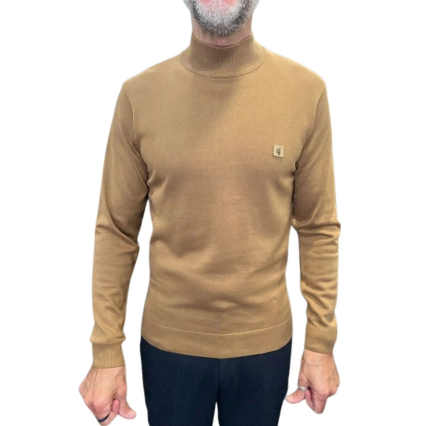 Buy Gabicci Vintage Duke Turtle Neck Jumper - Nutmeg | Turtle-Neck Jumpers at Woven Durham