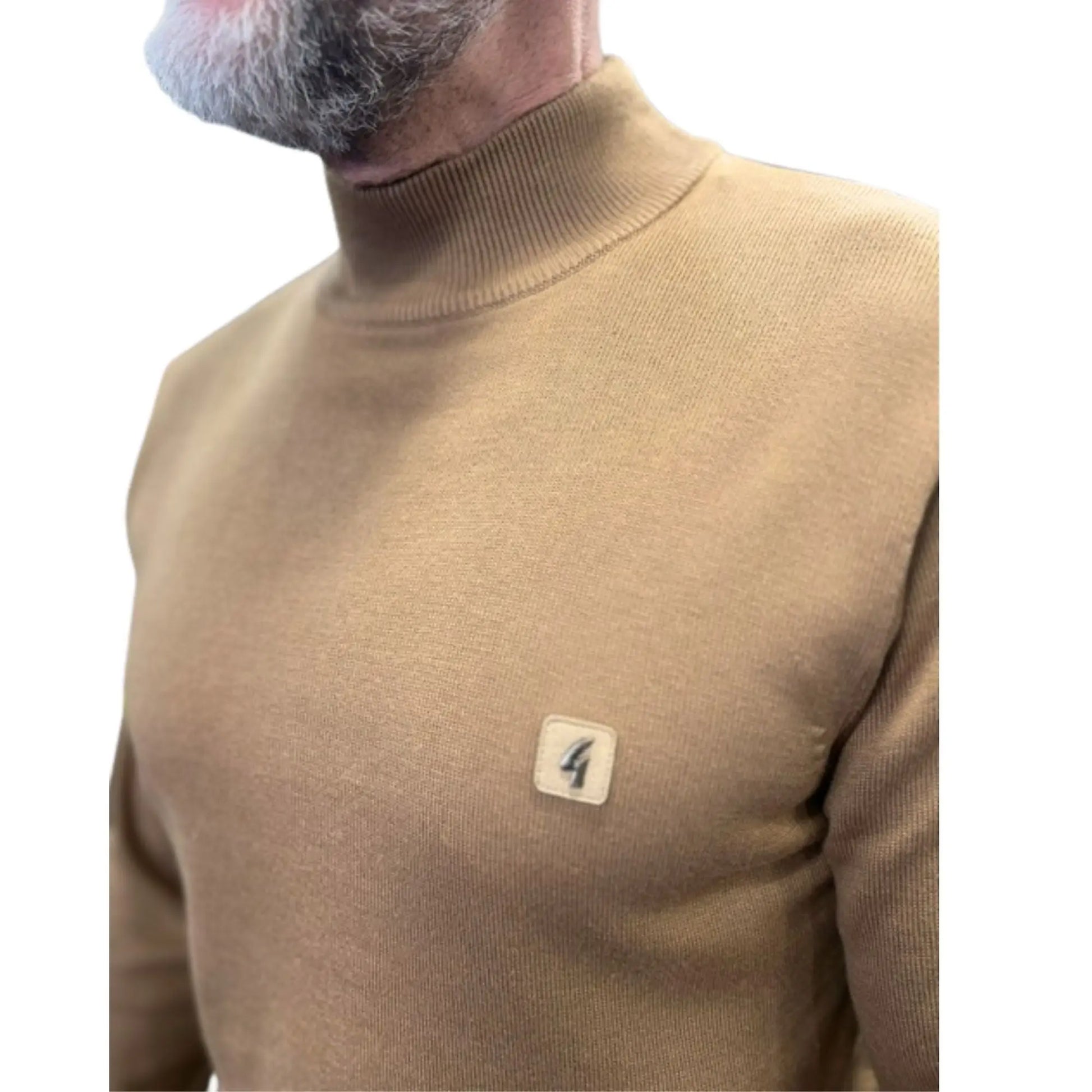 Buy Gabicci Vintage Duke Turtle Neck Jumper - Nutmeg | Turtle-Neck Jumpers at Woven Durham