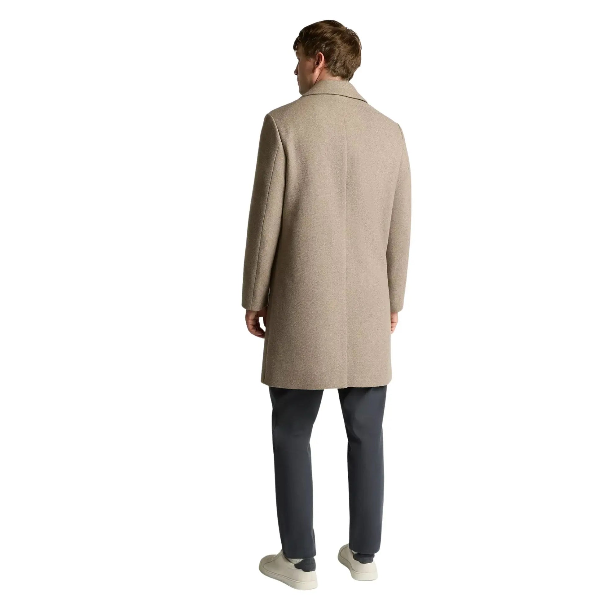 Buy Remus Uomo Dylan Overcoat - Taupe | Overcoatss at Woven Durham
