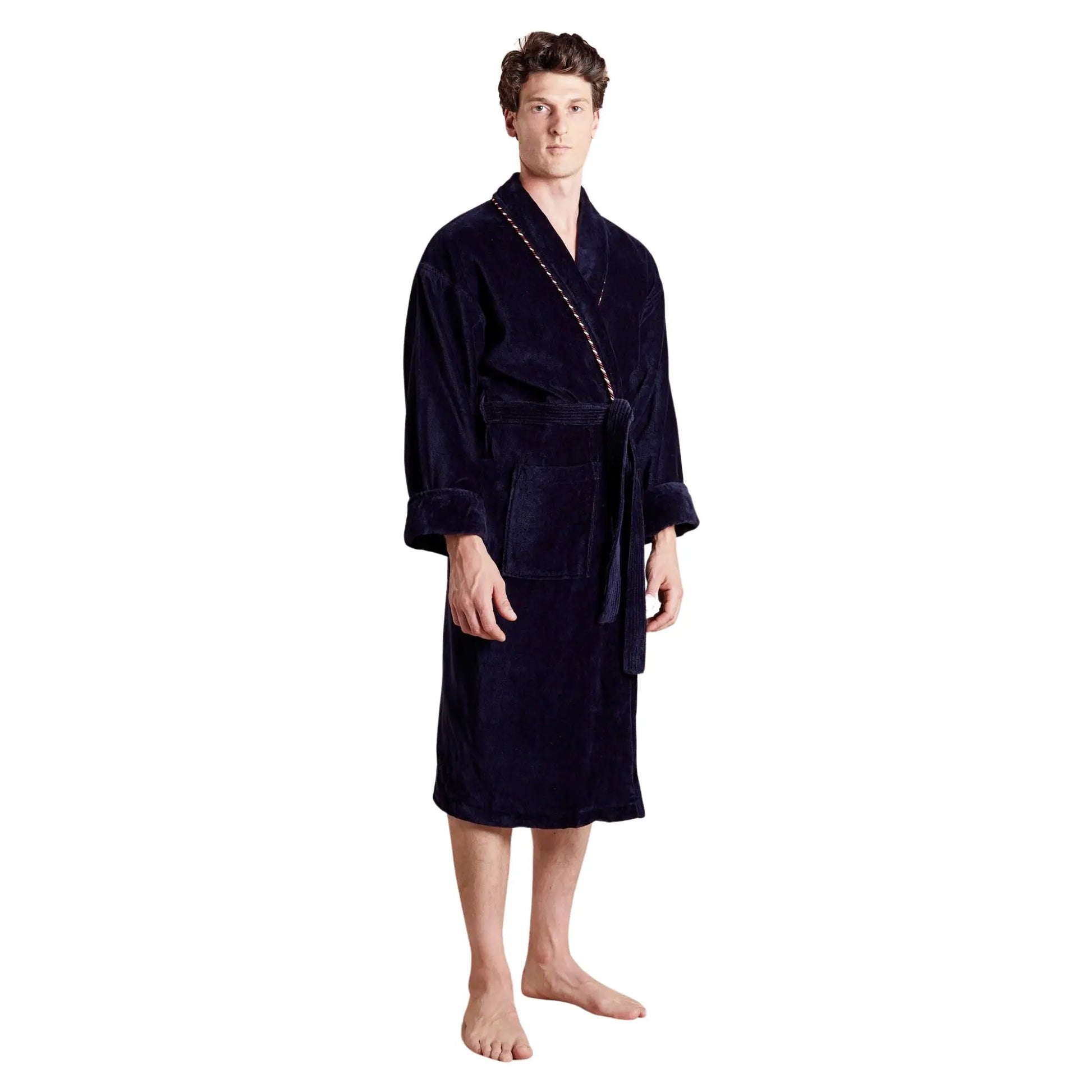 Buy Bown of London Earl Navy Dressing Gown | Nightgownss at Woven Durham