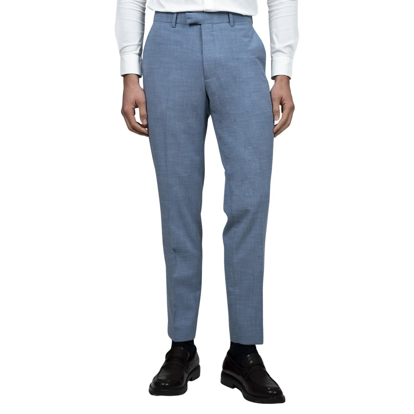 Buy Torre Easy Care Suit Trouser - Light Blue | Suit Trouserss at Woven Durham
