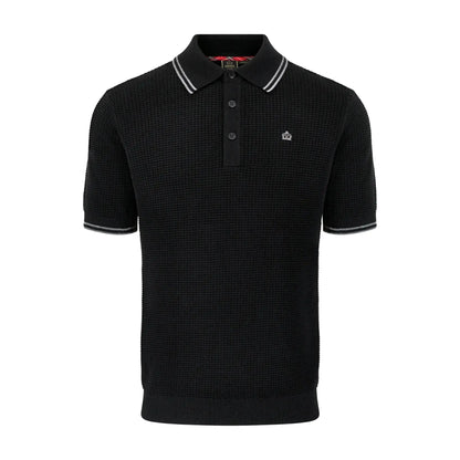 Edmund Black Knitted Polo