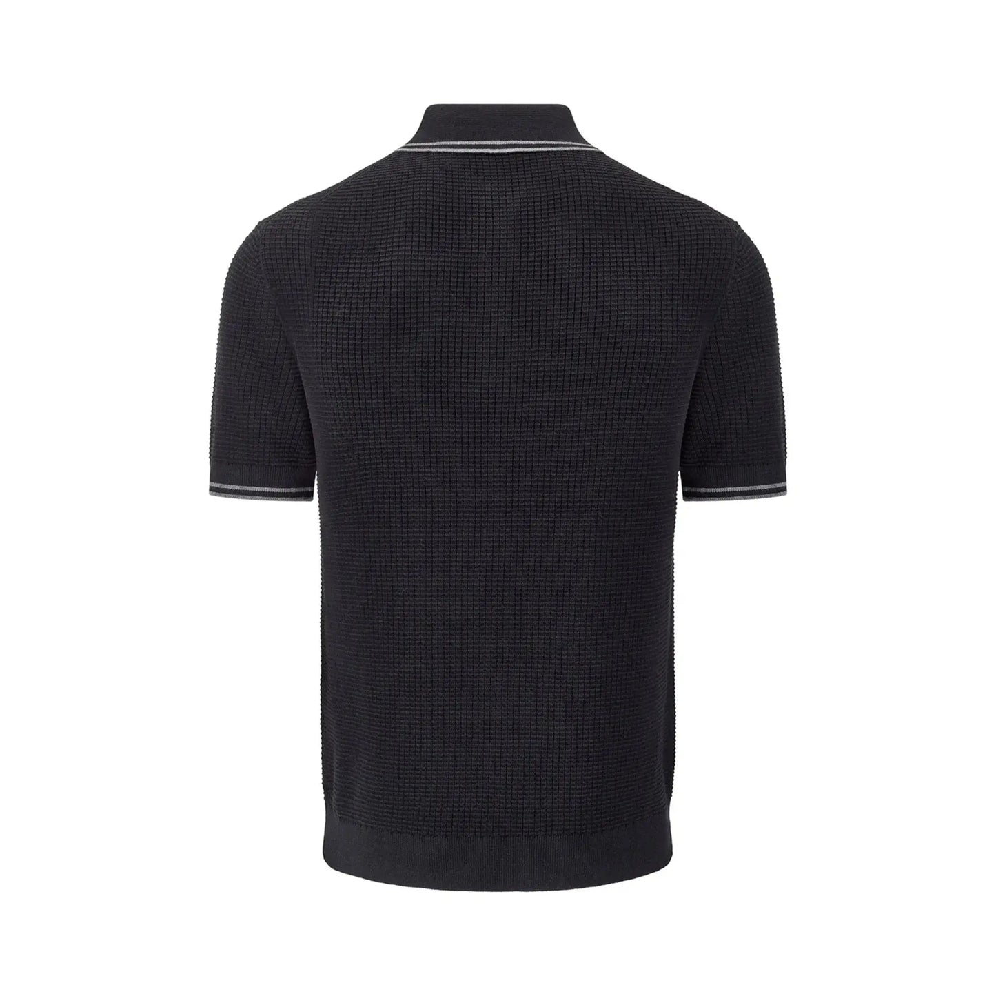 Edmund Black Knitted Polo