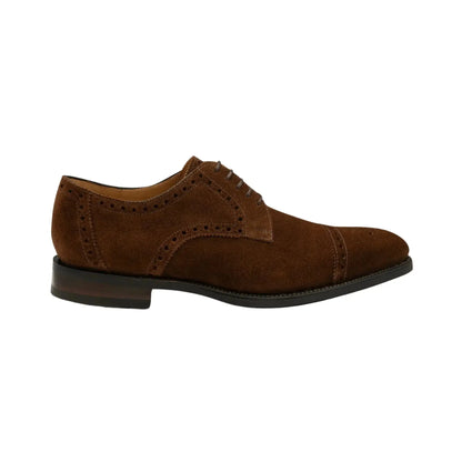 Buy Loake Eldon Suede Brogue - Brown | Loafers at Woven Durham