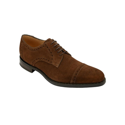 Buy Loake Eldon Suede Brogue - Brown | Loafers at Woven Durham