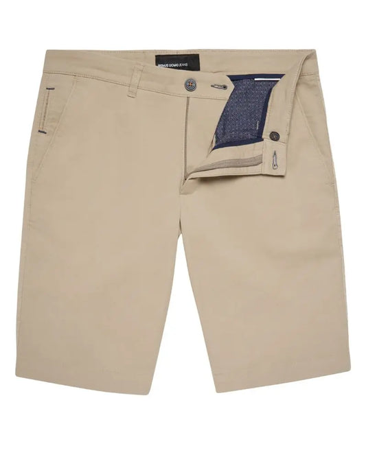 Buy Remus Uomo Emilio Tailored Chino Shorts - Beige | Shortss at Woven Durham