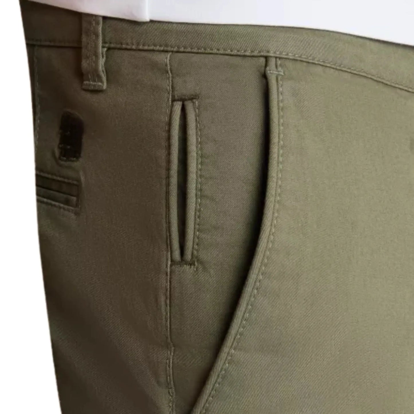 Buy Remus Uomo Emilio Tailored Chino Shorts -Green | Shortss at Woven Durham