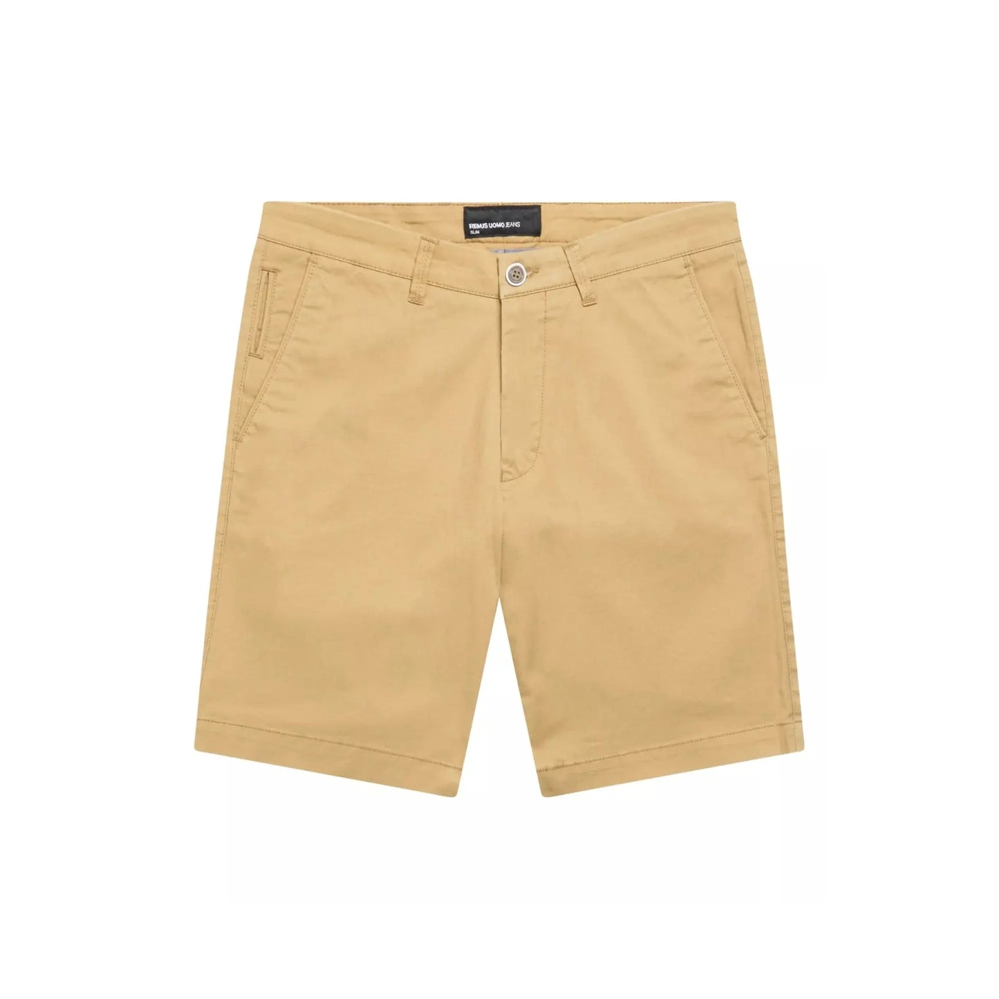 Buy Remus Uomo Emilio Tailored Chino Shorts - Mustard | Shortss at Woven Durham