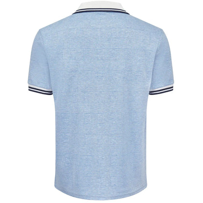 Buy Merc London Erland Check Polo - Vintage Blue | Short-Sleeved Polo Shirtss at Woven Durham