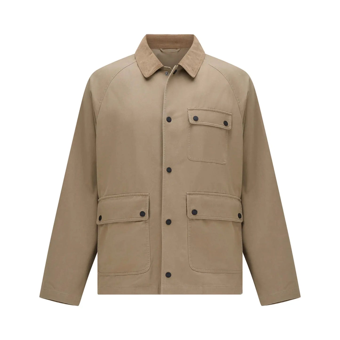 Buy Guards London Ernest Cotton Utility Jacket - Brown | Worker Jacketss at Woven Durham