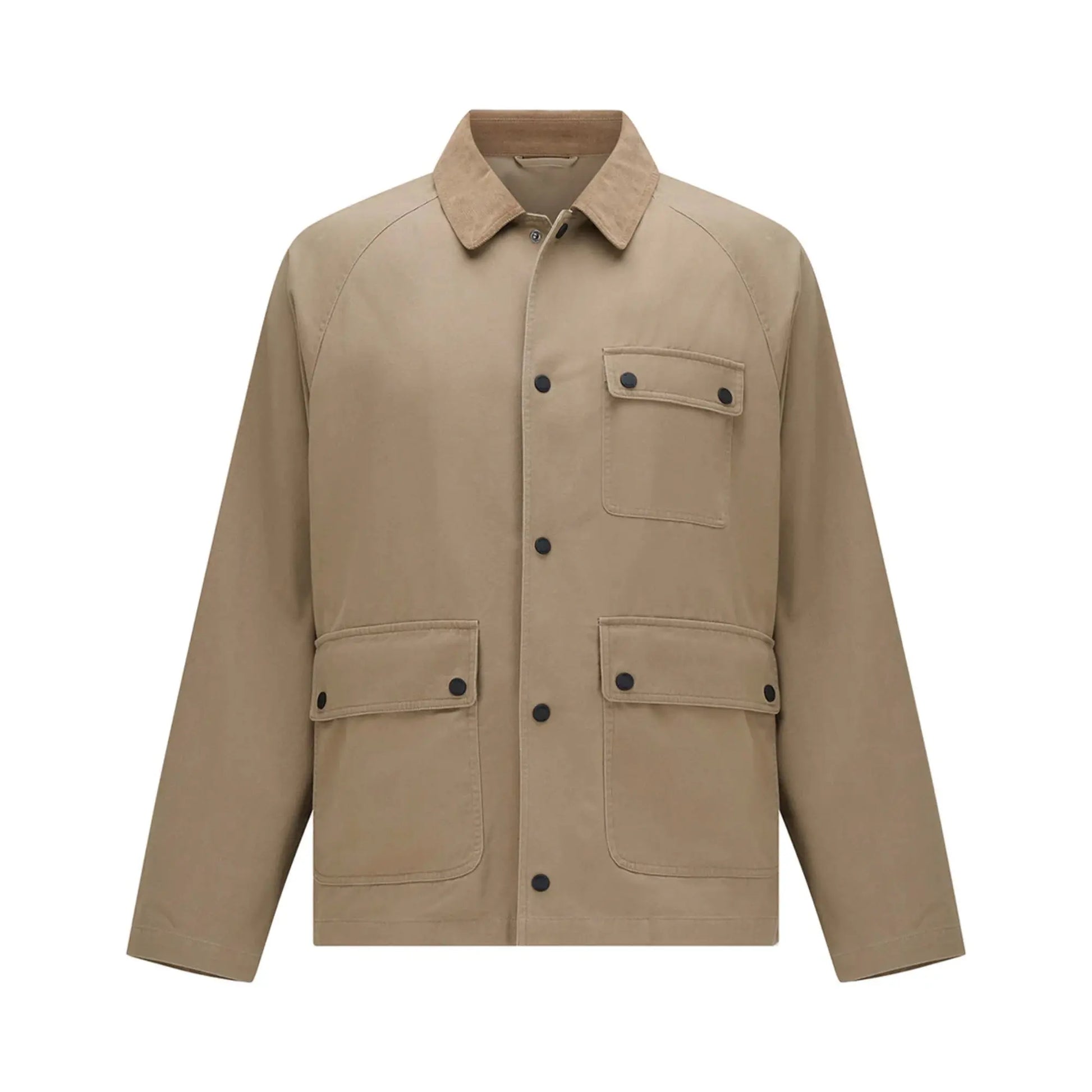 Buy Guards London Ernest Cotton Utility Jacket - Brown | Worker Jacketss at Woven Durham