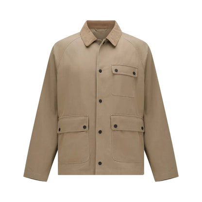 Buy Guards London Ernest Cotton Utility Jacket - Brown | Worker Jacketss at Woven Durham