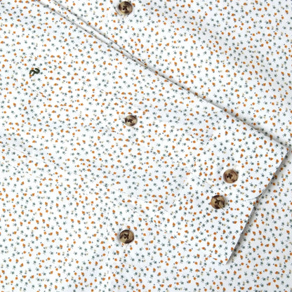 Buy Remus Uomo Floral Meadow Long Sleeve Shirt - Yellow/White | Long-Sleeved Shirtss at Woven Durham