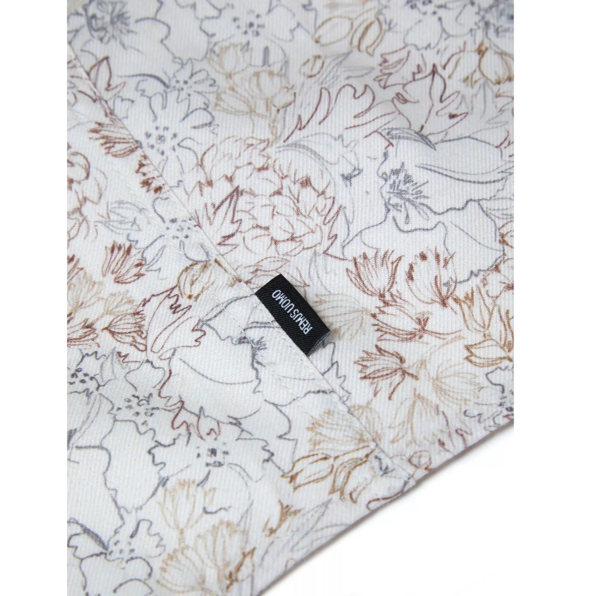 Buy Remus Uomo Floral Stencil Print Shirt - Stone | Long-Sleeved Shirtss at Woven Durham