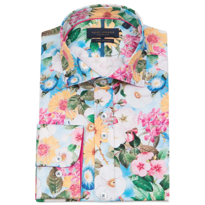 Buy Guide London Flower Print Shirt - Multi | Long-Sleeved Shirtss at Woven Durham