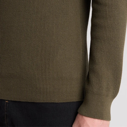 Buy Remus Uomo Forest Green Quarter-Zip Jumper | V-Neck Jumperss at Woven Durham