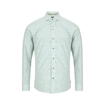 Buy Remus Uomo Frank Floral Print Long Sleeve Shirt - Green | Long-Sleeved Shirtss at Woven Durham