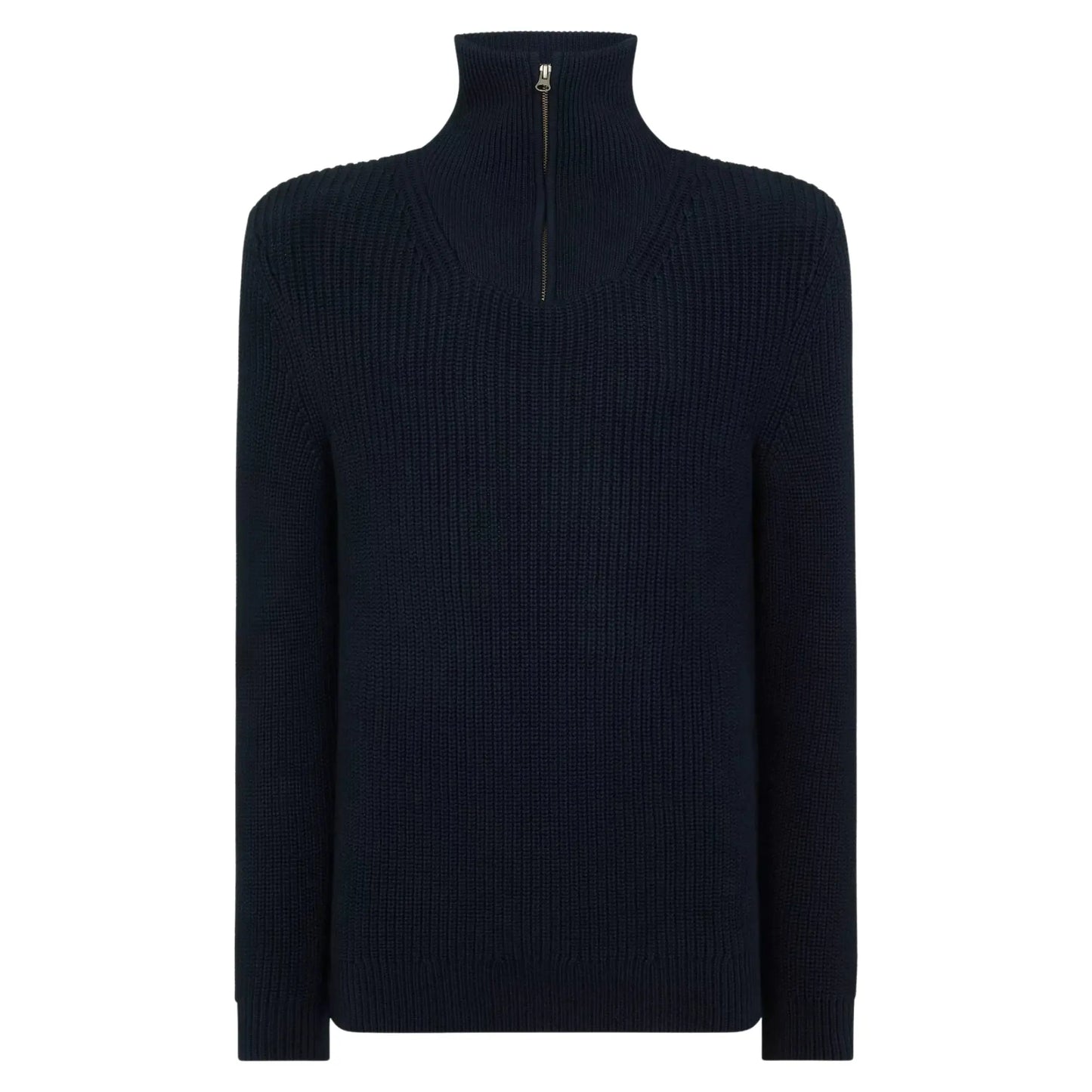 Buy Remus Uomo Funnel Neck Sweater - Navy | Crew-Neck Jumperss at Woven Durham