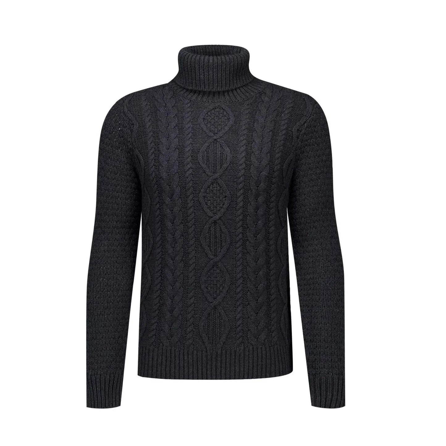 Buy Merc London Galaxy Jumper - Marl Charcoal | Roll-Neck Jumperss at Woven Durham