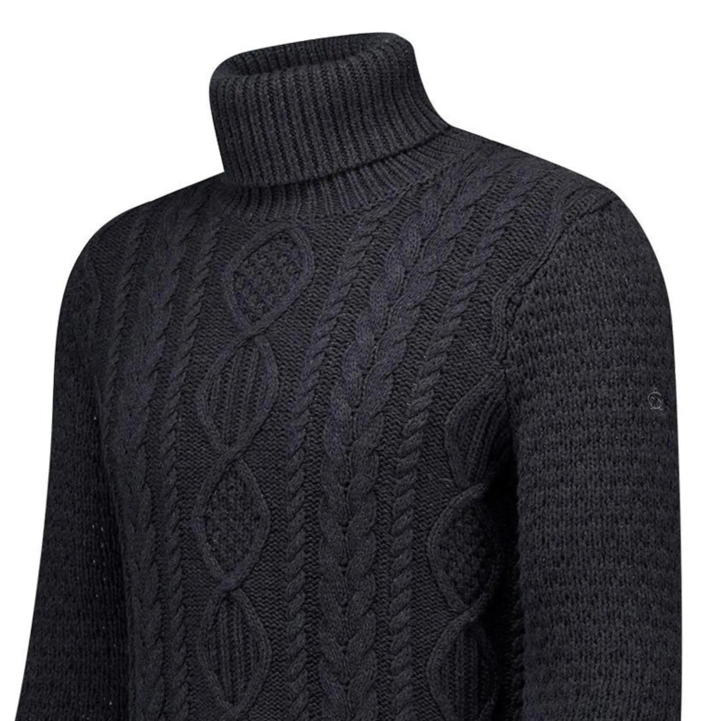 Buy Merc London Galaxy Jumper - Marl Charcoal | Roll-Neck Jumperss at Woven Durham