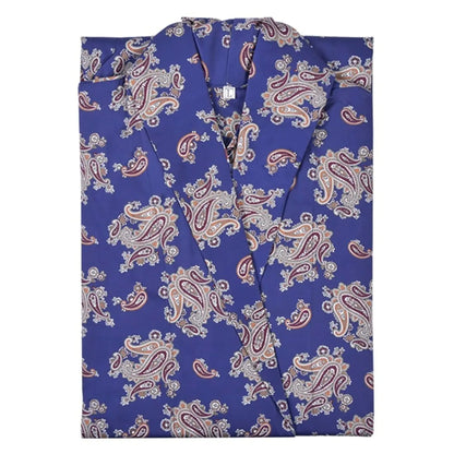 Buy Bown of London Gatsby Paisley Dressing Gown - Navy | Nightgownss at Woven Durham