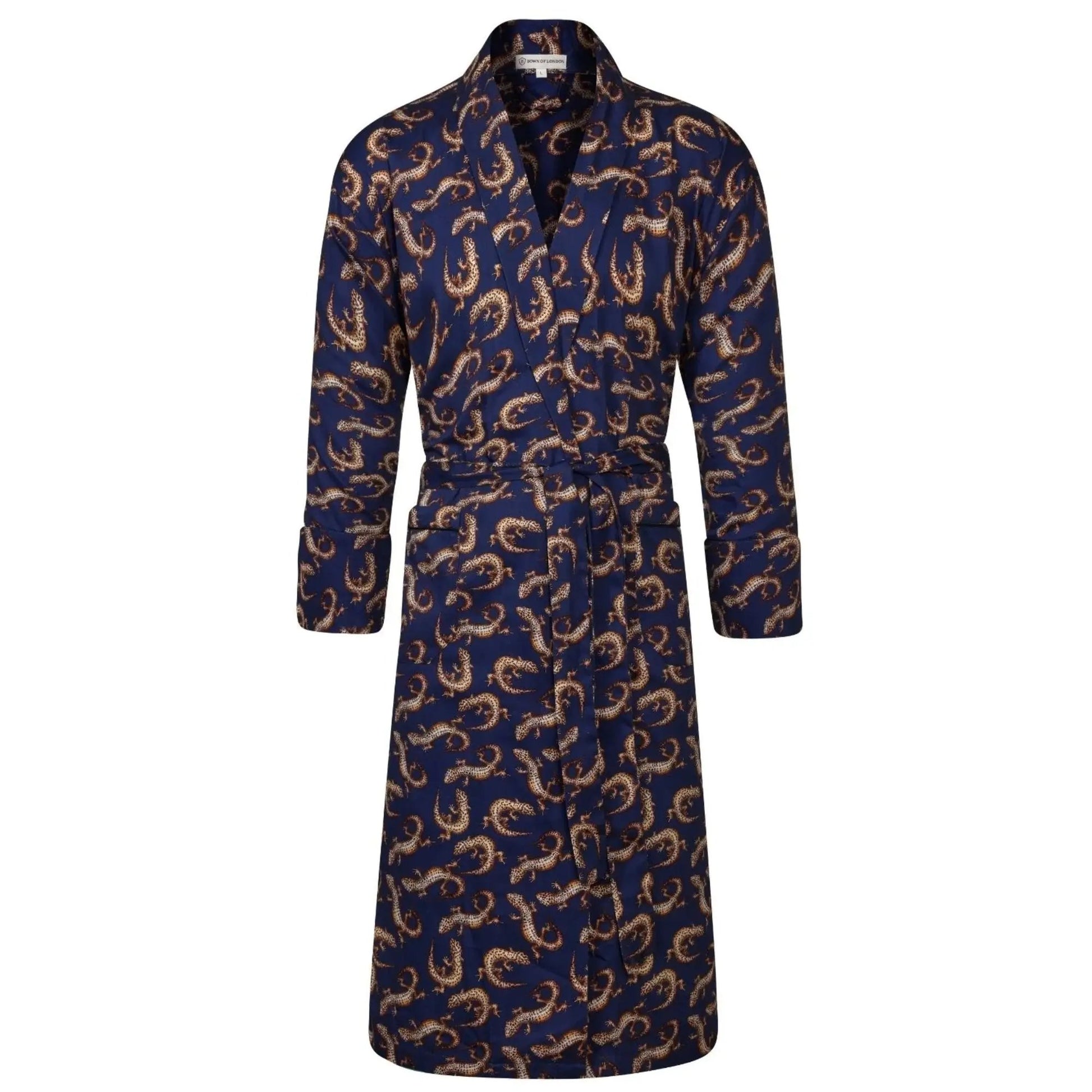 Buy Bown of London Gekko Dressing Gown - Navy | Nightgownss at Woven Durham