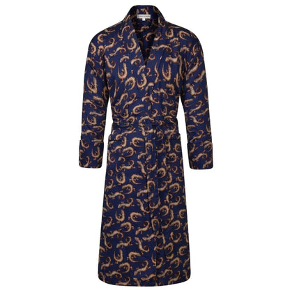 Buy Bown of London Gekko Dressing Gown - Navy | Nightgownss at Woven Durham