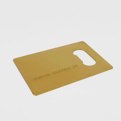 Buy SUCK UK Gold Card - Credit card bottle opener | Bottle Openerss at Woven Durham