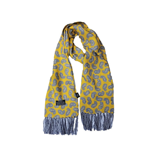 Buy Tootal Gold Paisley Rayon Scarf | Aviator Scarvess at Woven Durham