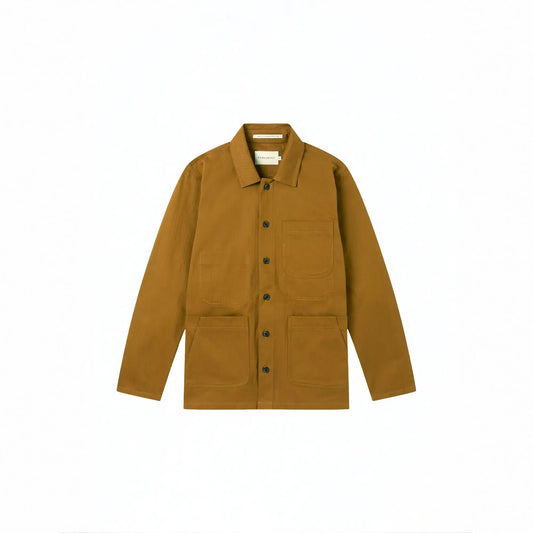 Buy Peregrine Golden Brown Mylo Worker Jacket | Overshirtss at Woven Durham