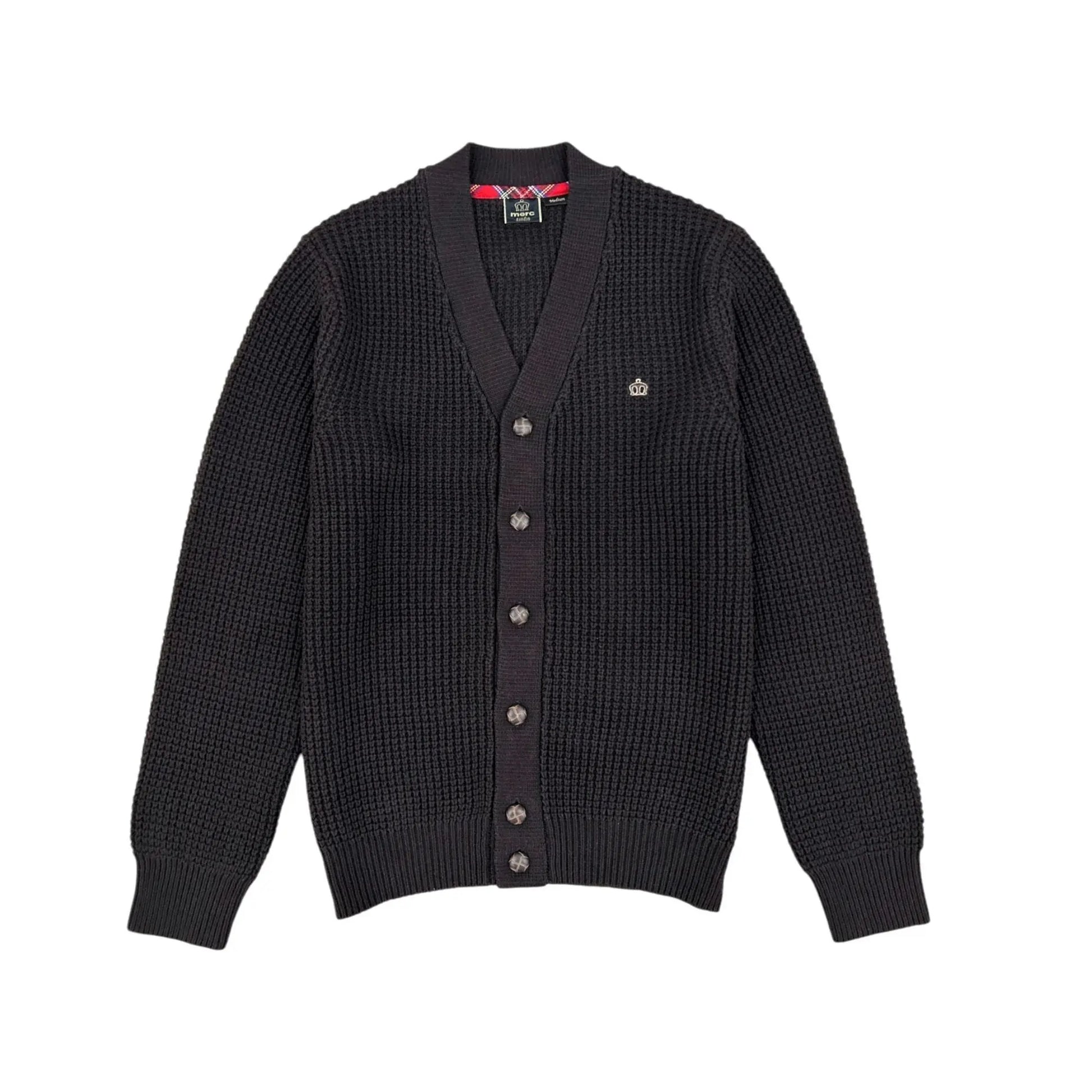 Buy Merc London Grayson Chunky Knit Cardigan - Dark Brown | Cardiganss at Woven Durham