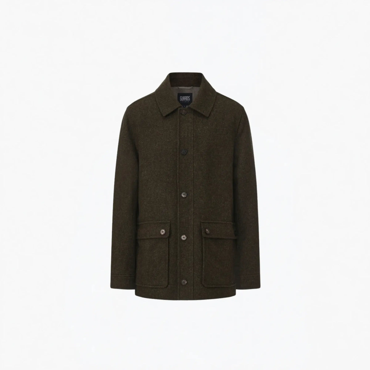Buy Guards London Green Kyle Wool Tweed Heritage Carcoat | Mac's & Trench Coatss at Woven Durham