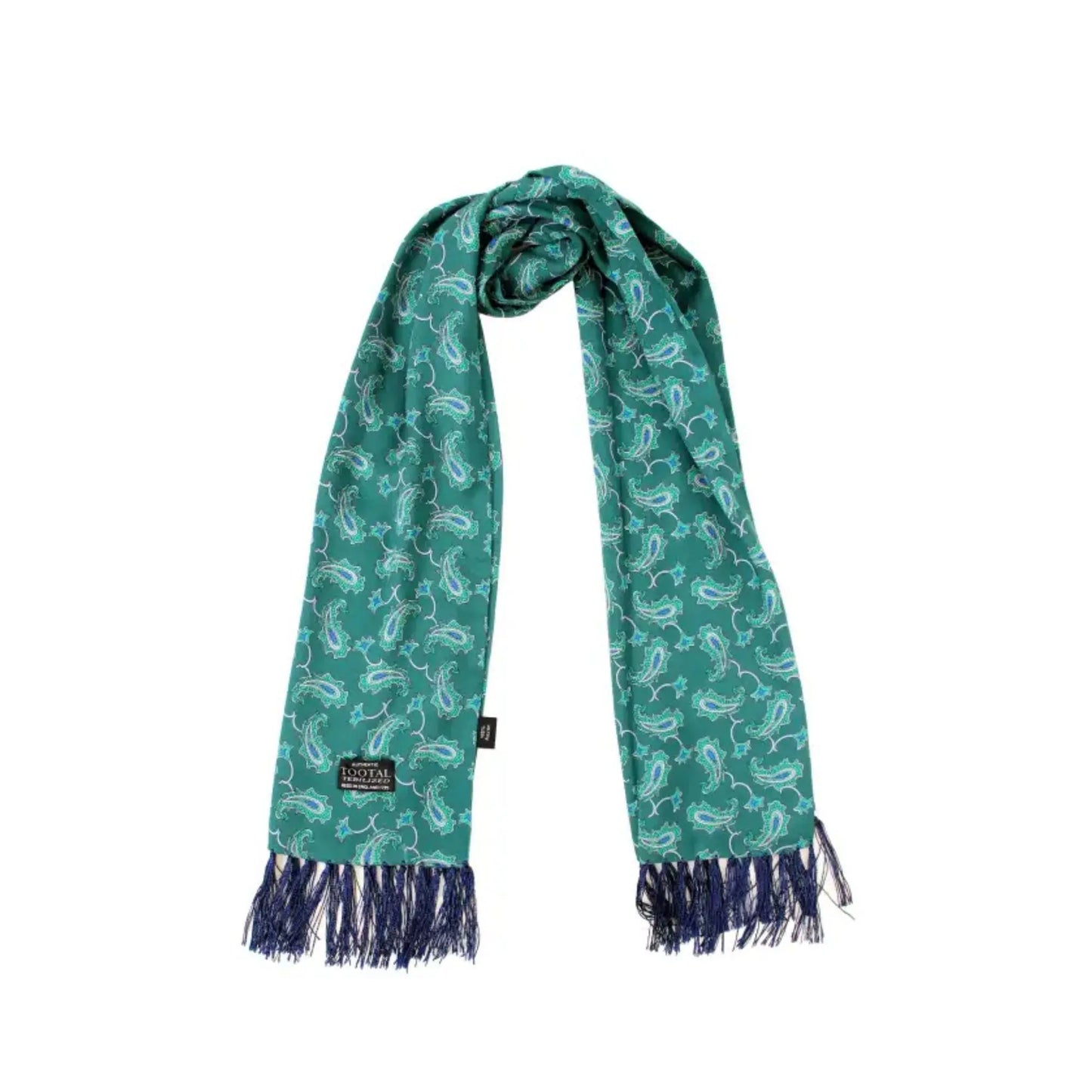 Buy Tootal Green Paisley Rayon Scarf | Aviator Scarvess at Woven Durham