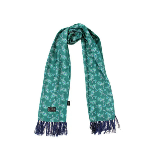 Buy Tootal Green Paisley Rayon Scarf | Aviator Scarvess at Woven Durham