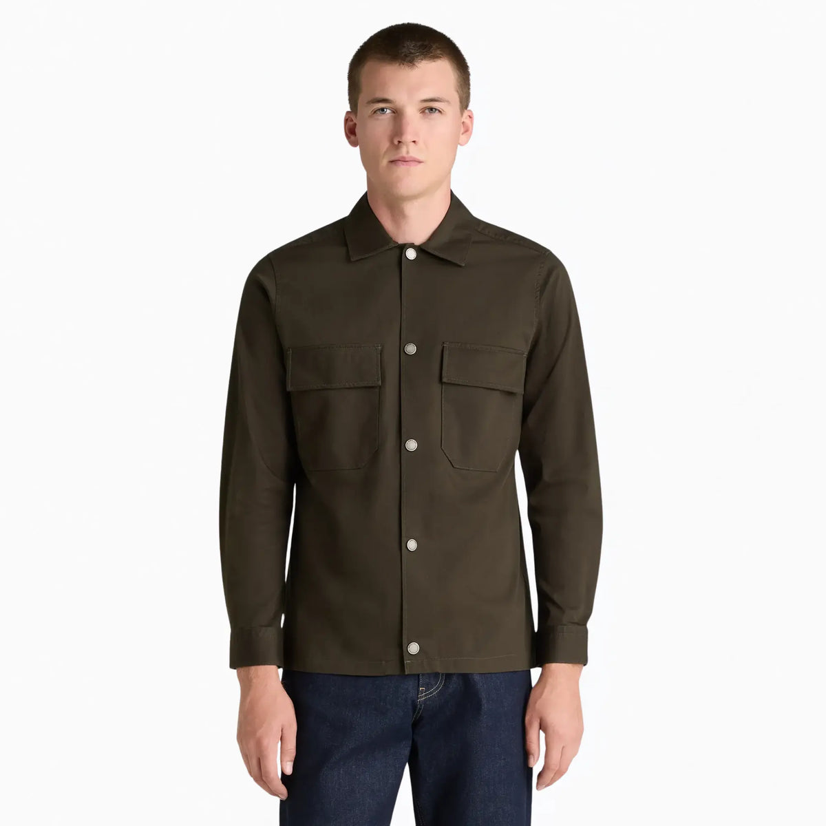 Buy Remus Uomo Green Paolo Overshirt | Overshirtss at Woven Durham
