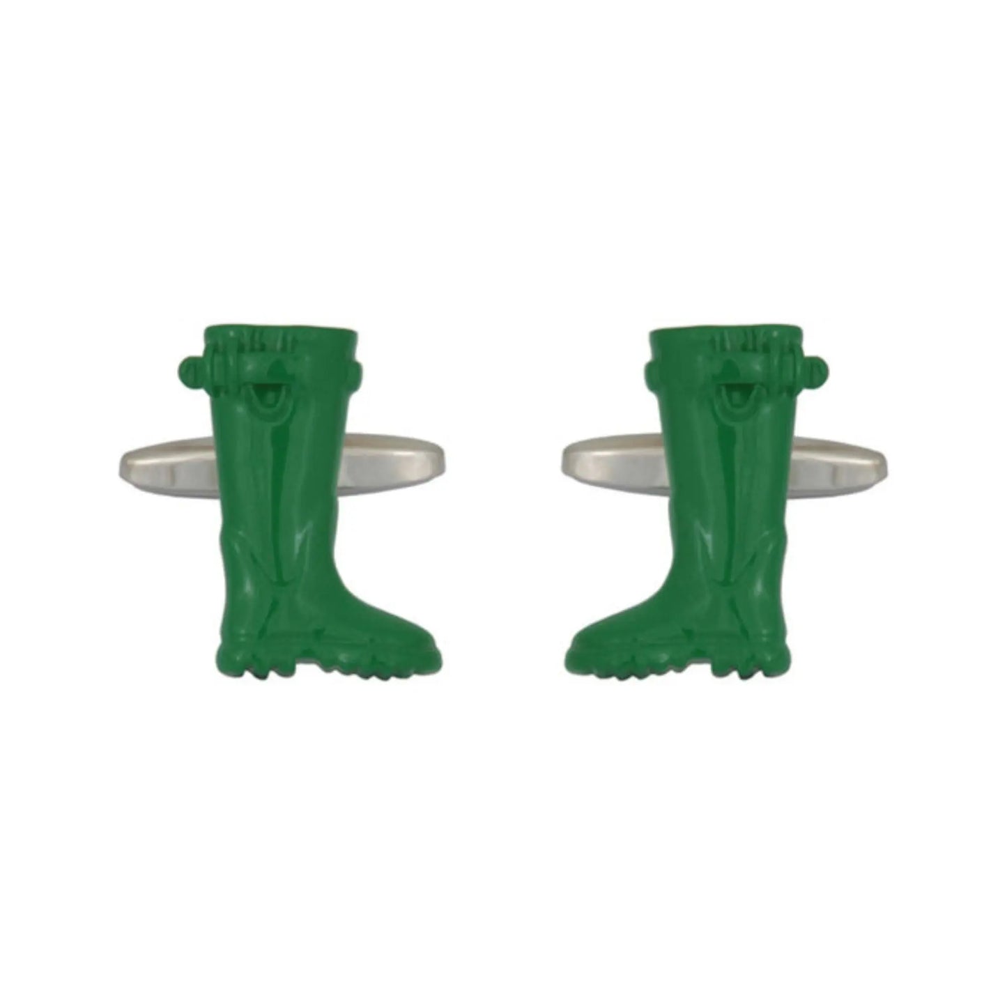 Buy Dalaco Green Wellington Boots Cufflinks | Cufflinkss at Woven Durham