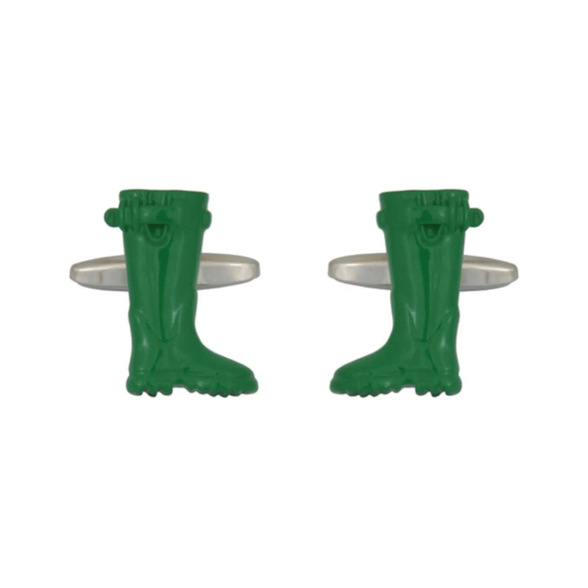 Buy Dalaco Green Wellington Boots Cufflinks | Cufflinkss at Woven Durham