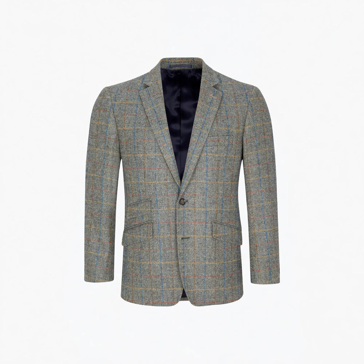 Buy Douglas & Grahame Grey Windowpane Check Cotswold Blazer | Overcoatss at Woven Durham