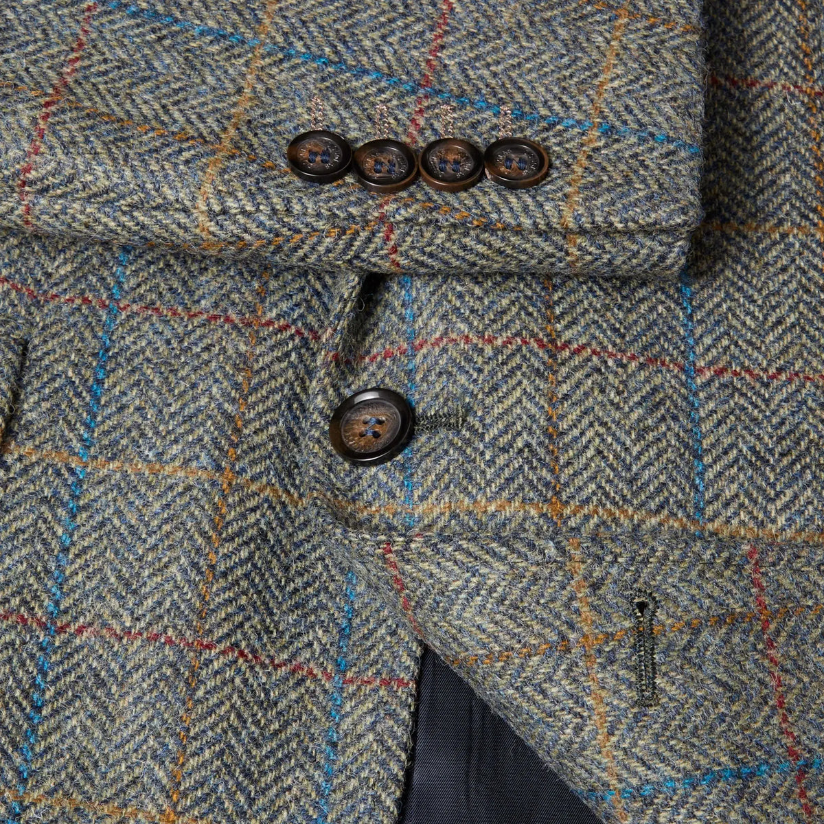 Buy Douglas & Grahame Grey Windowpane Check Cotswold Blazer | Overcoatss at Woven Durham