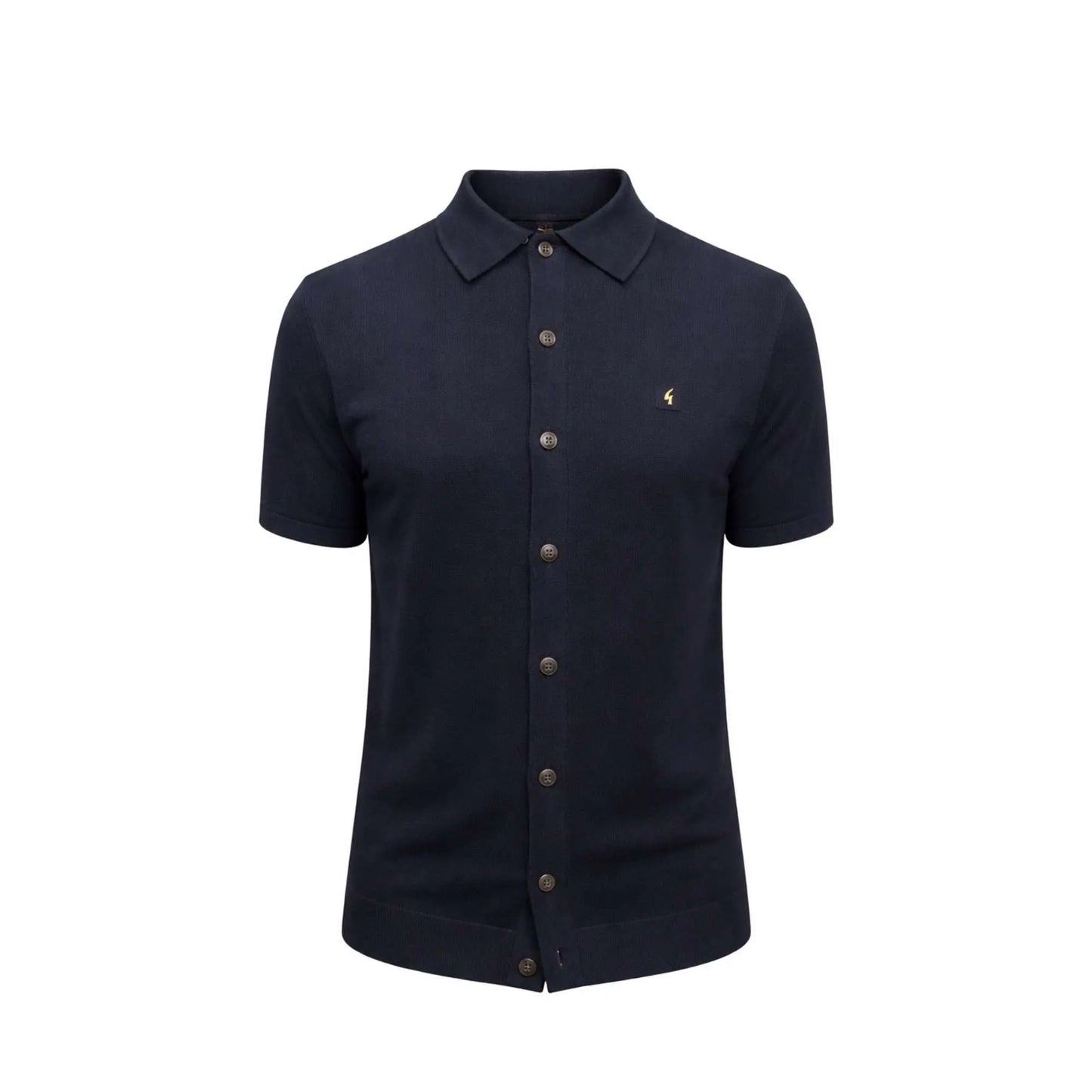 Buy Gabicci Vintage Guinness Button-Through Polo - Navy | Short-Sleeved Polo Shirtss at Woven Durham