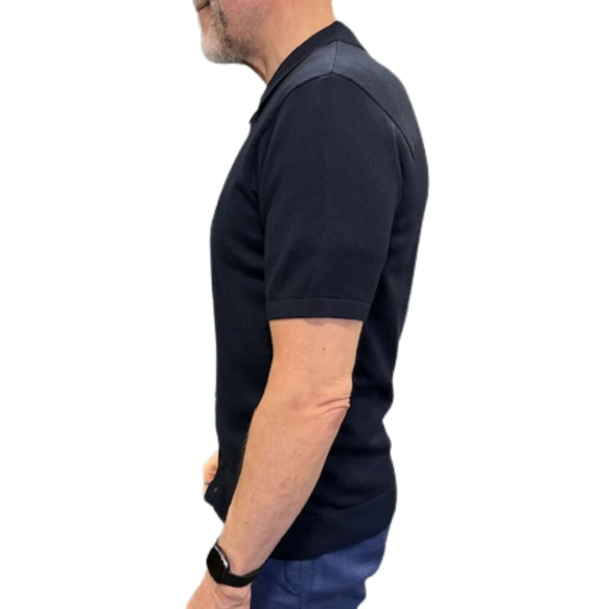 Buy Gabicci Vintage Guinness Button-Through Polo - Navy | Short-Sleeved Polo Shirtss at Woven Durham