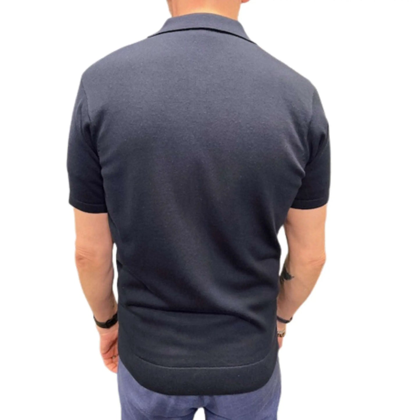 Buy Gabicci Vintage Guinness Button-Through Polo - Navy | Short-Sleeved Polo Shirtss at Woven Durham